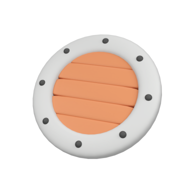 Tahta kalkan oyunu izole edilmiş 3d canlandırma simgesi illüstrasyonu