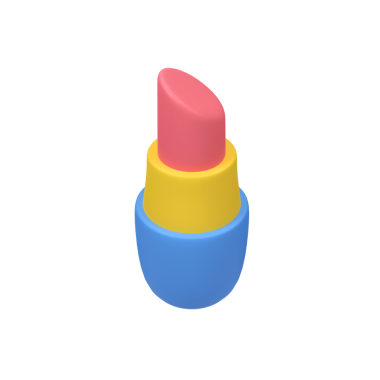 Pembe ruj izole edilmiş 3d resim çizimi