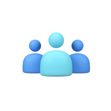 İzole edilmiş üç boyutlu resim çizimi grubu