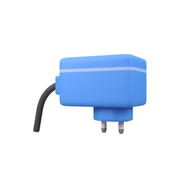 şarj adaptörü 3d görüntüleme simgesini izole etti