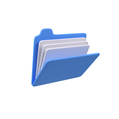 Dosya izole edilmiş 3d canlandırma simgesi illüstrasyonu