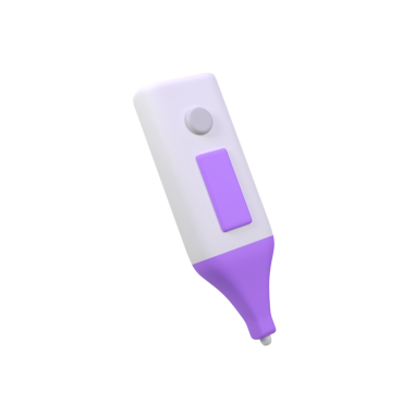 Tıbbi koltukaltı termometresi izole edilmiş 3d görüntü simgesi çizimi