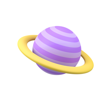 Satürn gezegeni 3D görüntüleme simgesi resimlemesi izole edildi