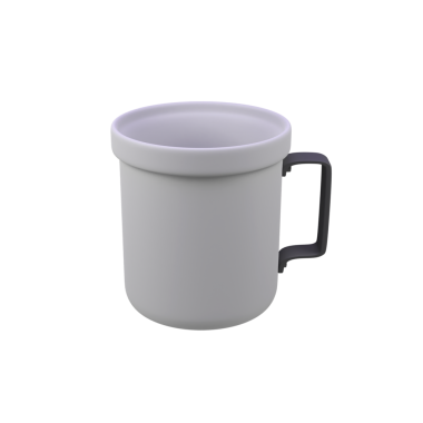 Çelik Kupa izole edilmiş 3d canlandırma simgesi çizimi