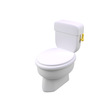 Klozet kapağı 3 boyutlu resim çizimi