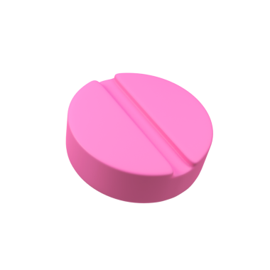 Antibiyotik hap izole edilmiş 3 boyutlu resim çizimi