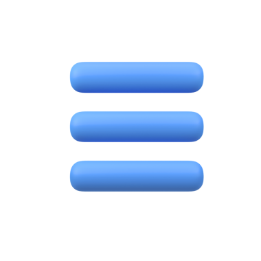 Uygulama menüsü izole edilmiş 3d canlandırma simgesi çizimi