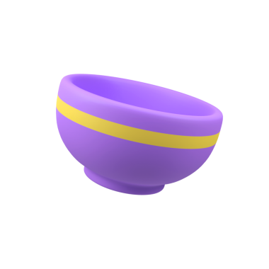 Kase izole edilmiş 3d canlandırma simgesi çizimi