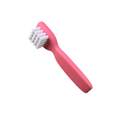 Diş fırçası izole edilmiş 3d resim çizimi