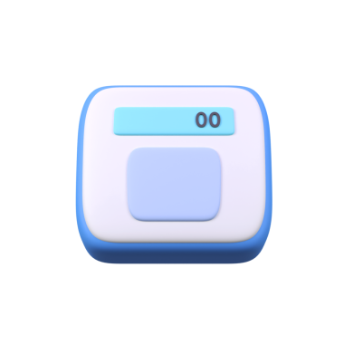 Ağırlık ölçekli izole edilmiş 3d render simgesi çizimi