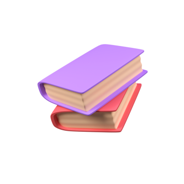 Kitaplar izole edilmiş 3d canlandırma simgesi resimlemesi