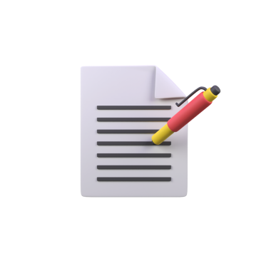 Kontrol listesi işi izole edilmiş 3d canlandırma simgesi çizimi