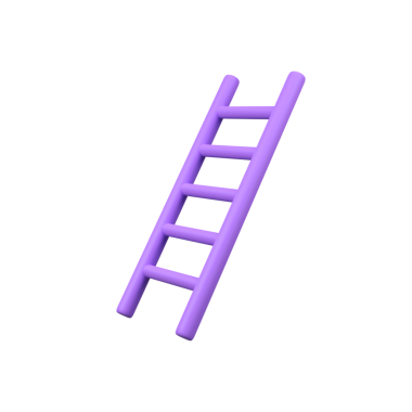 Merdiven izole edilmiş 3d canlandırma simgesi çizimi