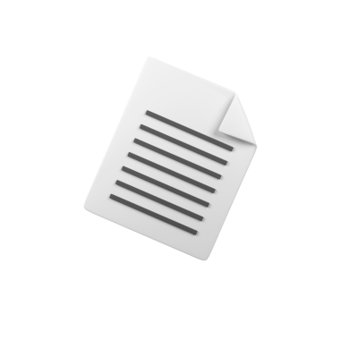 Harf belgesi dosyası izole edilmiş 3d render simgesi illüstrasyonu