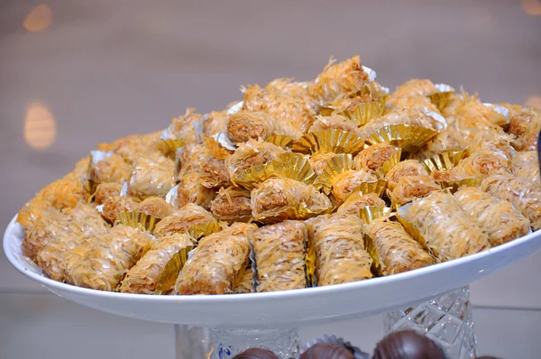 Dulces Caseros Tradicionales Marroquíes Con Coco Canela — Foto de Stock