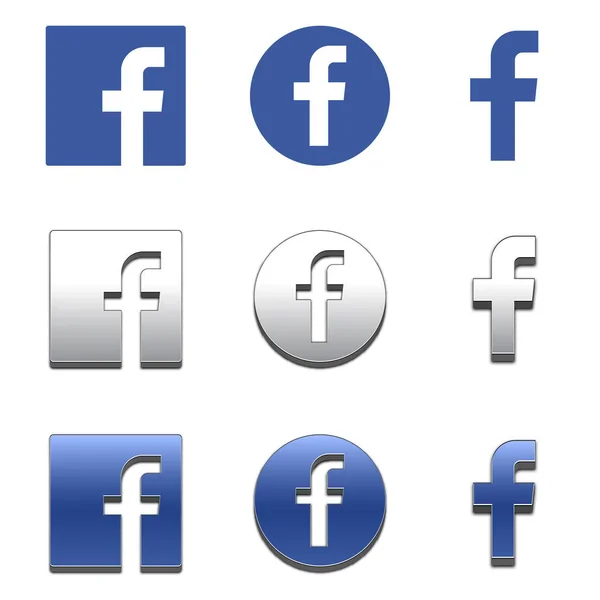 Mektup f simgesi. Sosyal medya simge. Facebook simgesi.