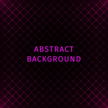 Pembe ışıklar soyut geometrik şekil koyu arka plan üzerinde