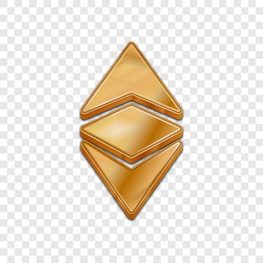 Ethereum klasik izole web vektör simge. Ethereum klasik trendy 3d stil vektör simgesi. Sembol illüstrasyon kaldırdı. Ethereum klasik simge vektör simgesi web sitesi tasarımı, internet, iş için.