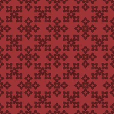 Pembe soyut geometrik seamless modeli koyu kırmızı zemin üzerine