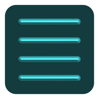 Camgöbeği satırı Neon belge Web simgesi, vektör çizim tasarım sembolü