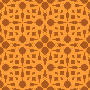 Turuncu arka plan, şeritli geometrik seamless modeli dokulu