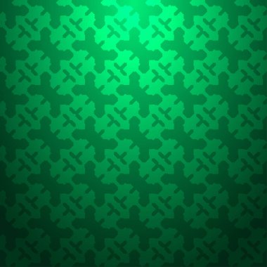 Yeşil soyut Dikişsiz dokulu geometrik desen degrade arka plan üzerinde