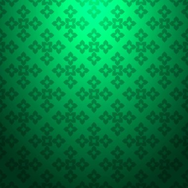 Yeşil soyut Dikişsiz dokulu geometrik desen degrade arka plan üzerinde