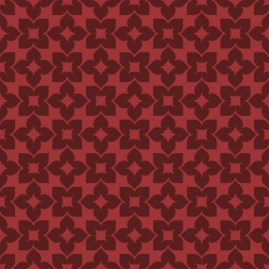 Pembe soyut geometrik seamless modeli koyu kırmızı zemin üzerine