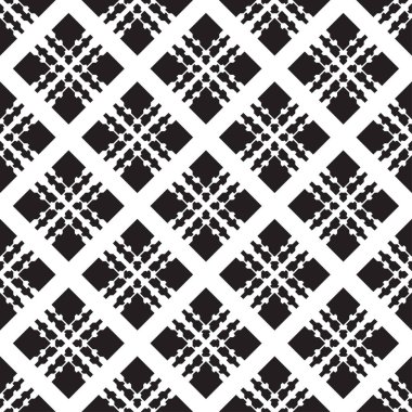 Vektör seamless modeli. Modern şık doku. Geometrik oyma yinelenen. Çağdaş grafik tasarım. Siyah ve beyaz arka plan.