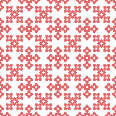 Pembe soyut geometrik Dikişsiz desen beyaz arka plan üzerinde