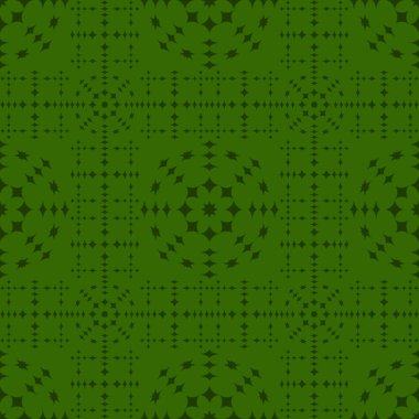 Kireç soyut desen çizgili koyu yeşil zemin üzerine geometrik seamless modeli dokulu