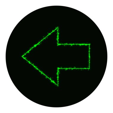  Web simgesi siluet siyah arka plan üzerine ışıkların. Neon vektör simgesi