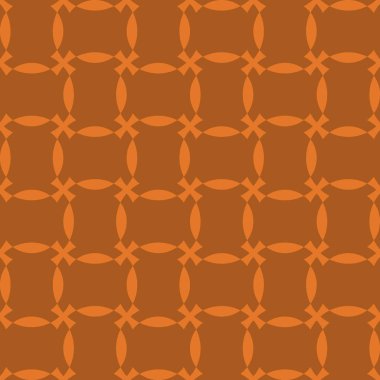 Turuncu arka plan, şeritli geometrik seamless modeli dokulu