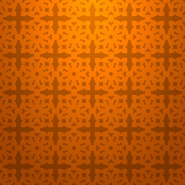 Patrón Sin Costura Geométrico Abstracto Naranja Sobre Fondo Naranja Oscuro — Vector de stock
