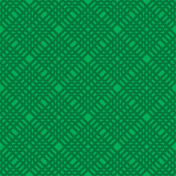 Светло-зеленый фон, полосатый текстурированный геометрический бесшовный узор на темном фоне
