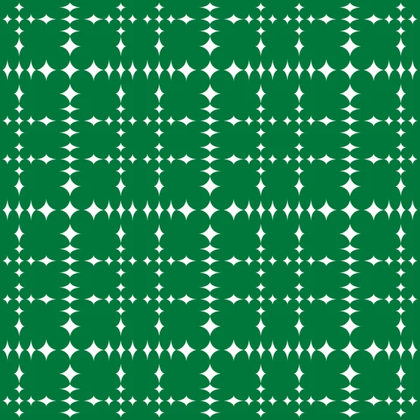 Зеленый Абстрактный Бесшовный Текстурированный Геометрический Узор Белом Фоне — стоковый вектор