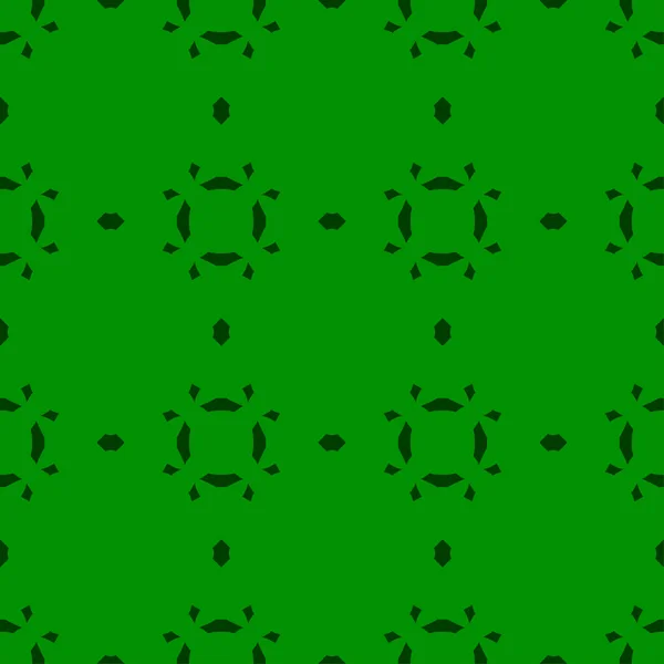 矢量无缝模式 现代时尚的纹理 重复几何窗饰 当代平面设计 绿色背景 — 图库矢量图片
