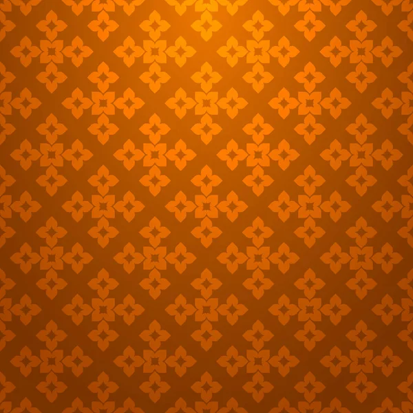 Oranje Abstracte Geometrische Naadloze Patroon Donkere Oranje Achtergrond — Stockvector