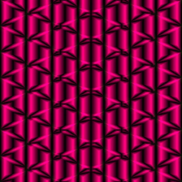 Magenta Ilumina Forma Geométrica Abstrata Fundo Escuro —  Vetores de Stock