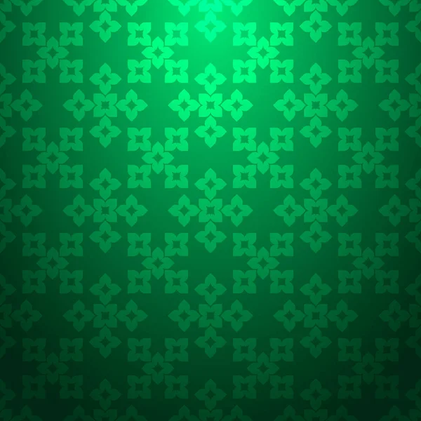 渐变背景上的绿色抽象无缝纹理几何图案 — 图库矢量图片