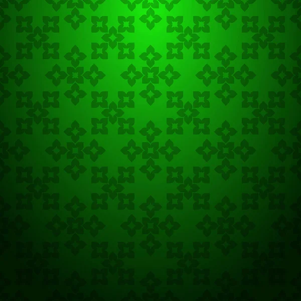 ストライプ緑の抽象的な背景テクスチャ暗い底勾配のある幾何学的なシームレス パターン — ストックベクタ