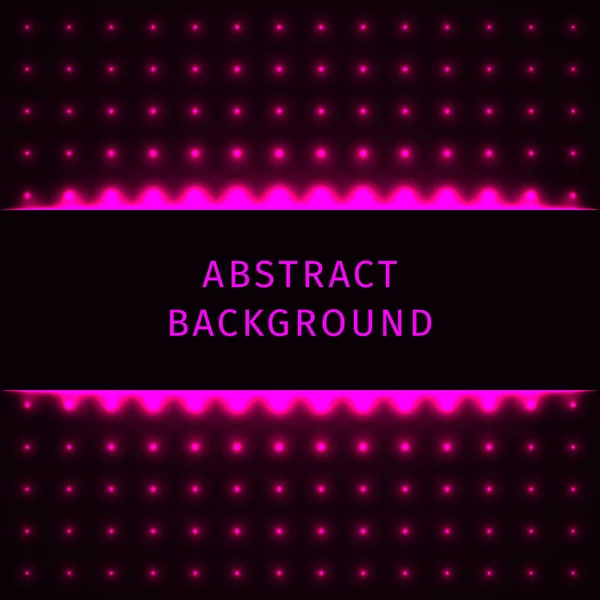 Pink Lights Abstract Geometric Shape Dark Background — Stock Vector