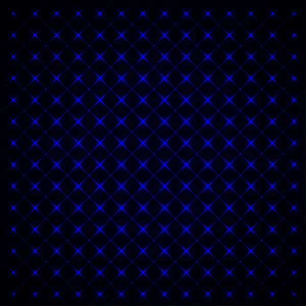 Luces Azules Forma Geométrica Abstracta Sobre Fondo Oscuro — Vector de stock