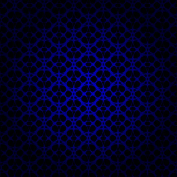 Luces Azules Forma Geométrica Abstracta Sobre Fondo Oscuro — Vector de stock
