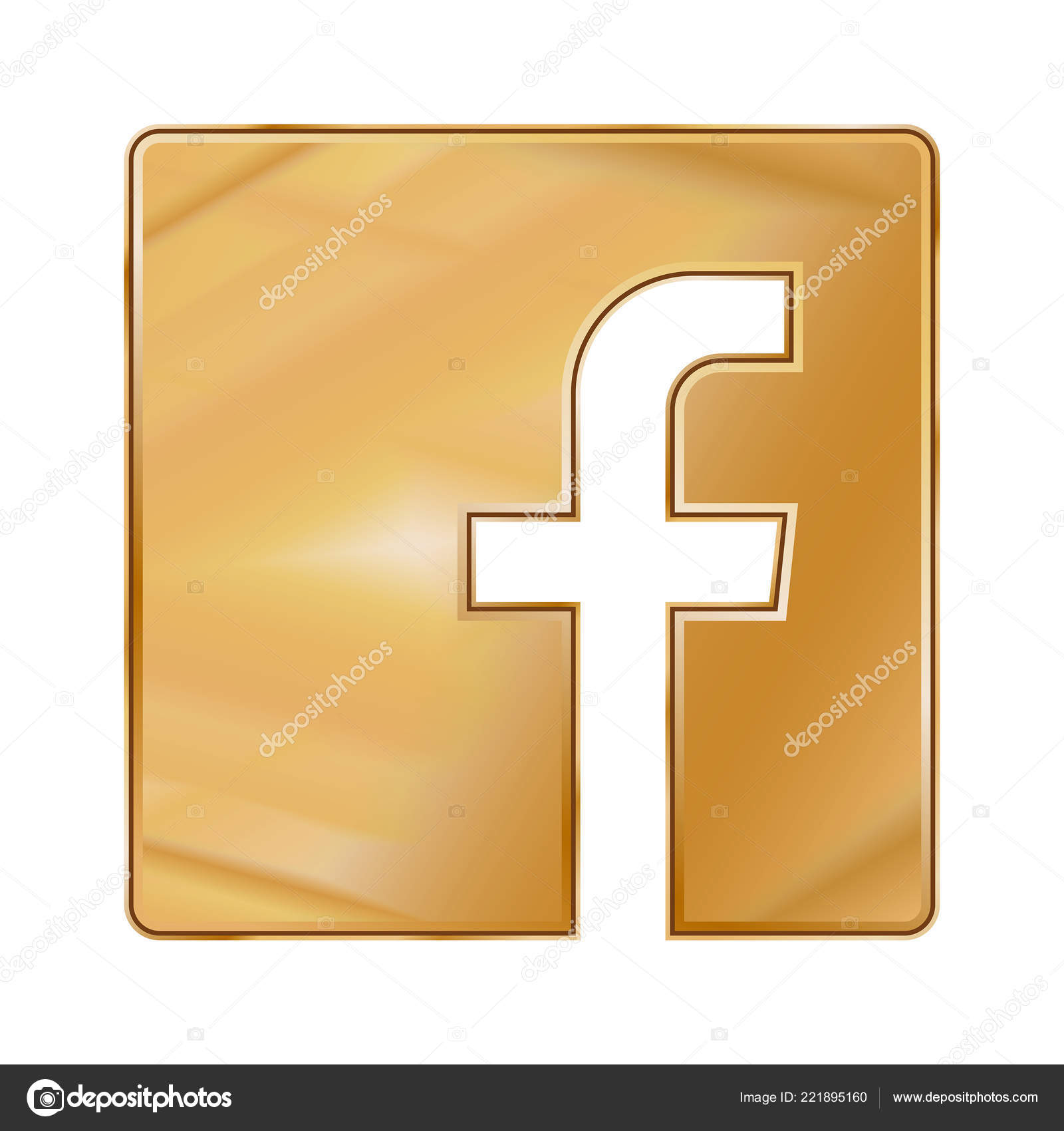 Letter Icon Social Media Icon Facebook Logo Vector Illustration Stock Vector Royalty Free Vector Image By C Inventoris