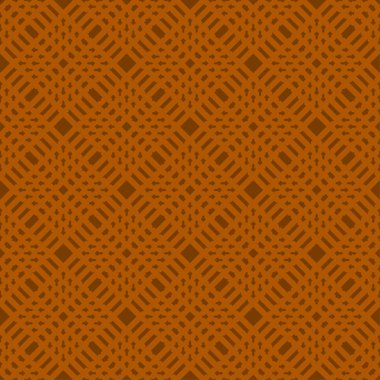 Turuncu soyut geometrik seamless modeli koyu turuncu zemin üzerine