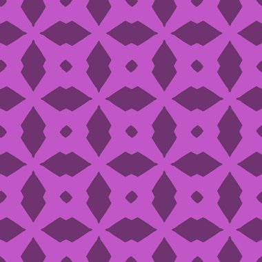Vektör seamless modeli. Modern şık doku. Geometrik oyma yinelenen. Çağdaş grafik tasarım. Mor renk arka plan.