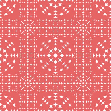 Pembe soyut geometrik Dikişsiz desen beyaz arka plan üzerinde