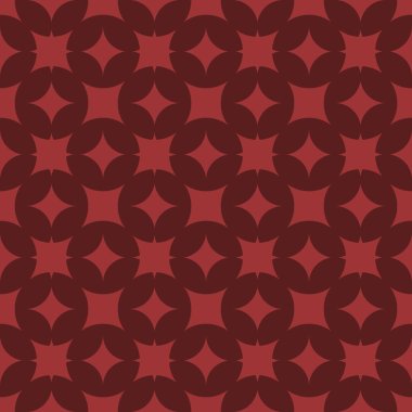 Pembe soyut geometrik seamless modeli koyu kırmızı zemin üzerine