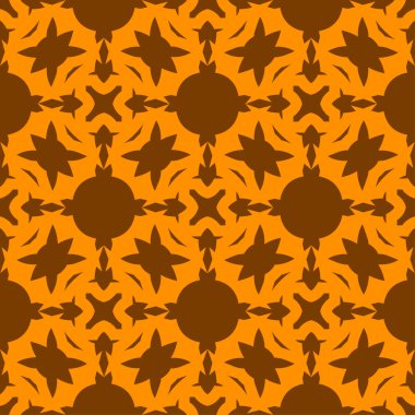 Turuncu arka plan, şeritli geometrik seamless modeli dokulu